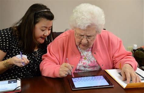 These eight apps will help people age independently (and have fun), while assuring families every day for the last 24 years, i've worked with the elderly and, by extension, with their families. iPad app gets suburban seniors into online world