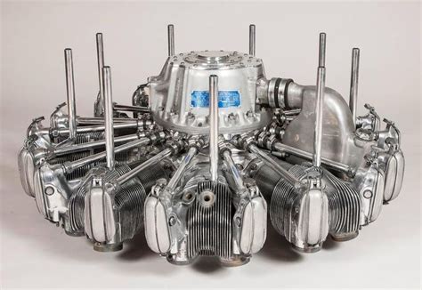 S Nine Cylinder Supercharged Radial Engine Low Table Radial Engine Aviation Furniture