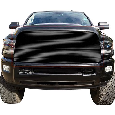 Fits 2013 2018 Ram 25003500 Main Upper Black Billet Grille Insert Ebay