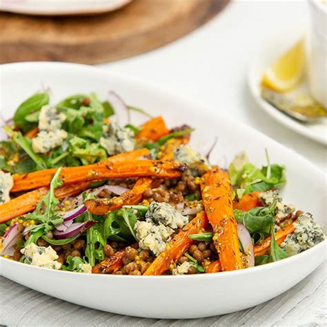Roasted Carrot And Lentil Salad New World