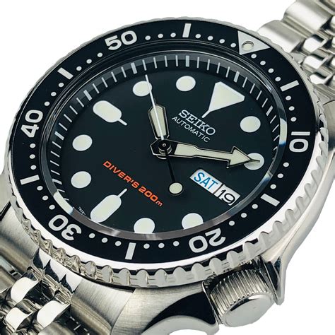 Seiko Divers 200m Automatic Black Dial Stainless Steel Watch Skx007k2