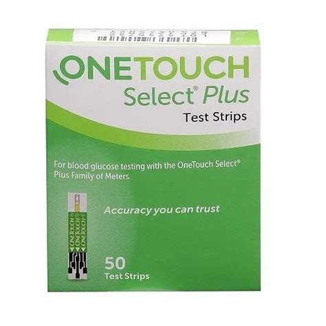 Onetouch Select Plus Strips 50 Count At Rs 910piece One Touch Sugar