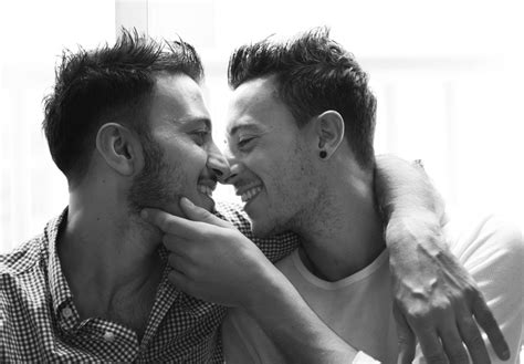 Happy Gay Couple Featuring Adult Affection And Apartment People Images ~ Creative Market