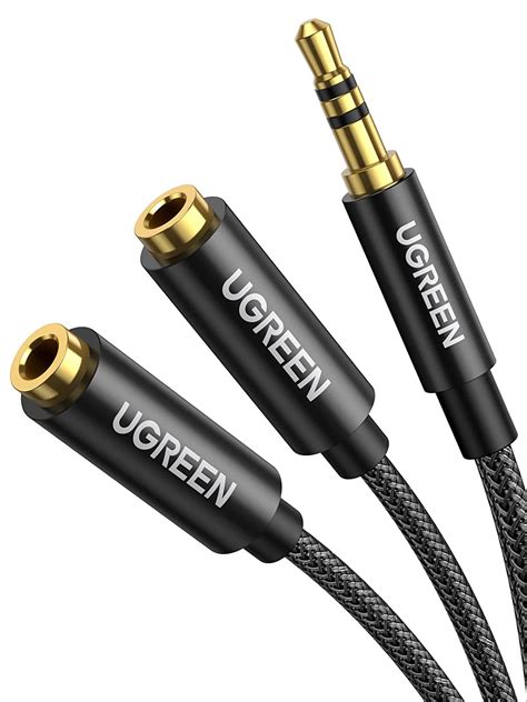 Ugreen Headphone Splitter Cable 35mm Y Audio Jack Splitter Extension