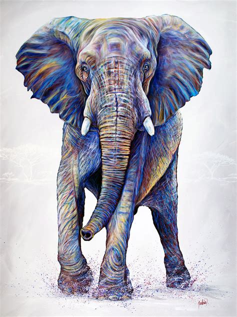 Colourful Elephant Head Painting Peepsburgh