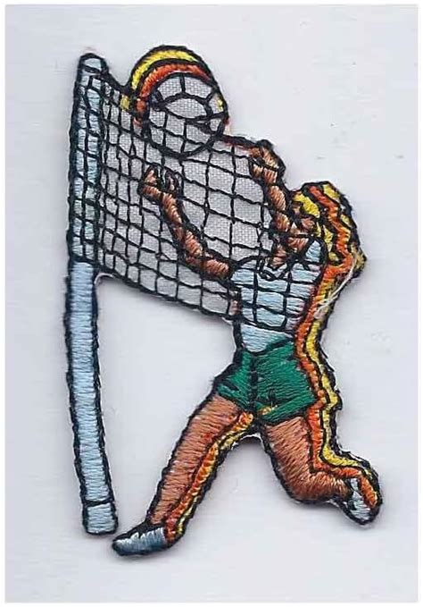 Female Volleyball Player Iron Or Sew On Embroidered Patch