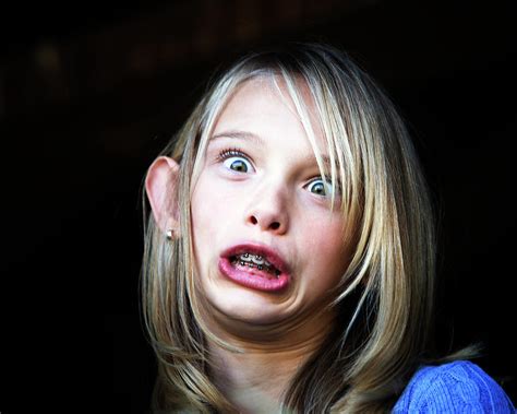 A Young Girl Making A Funny Face Photograph By Ron Koeberer Fine Art