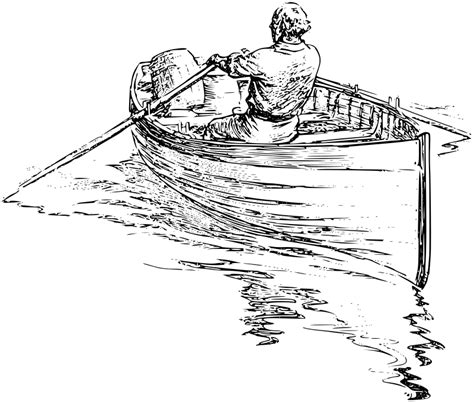How To Draw A Row Boat