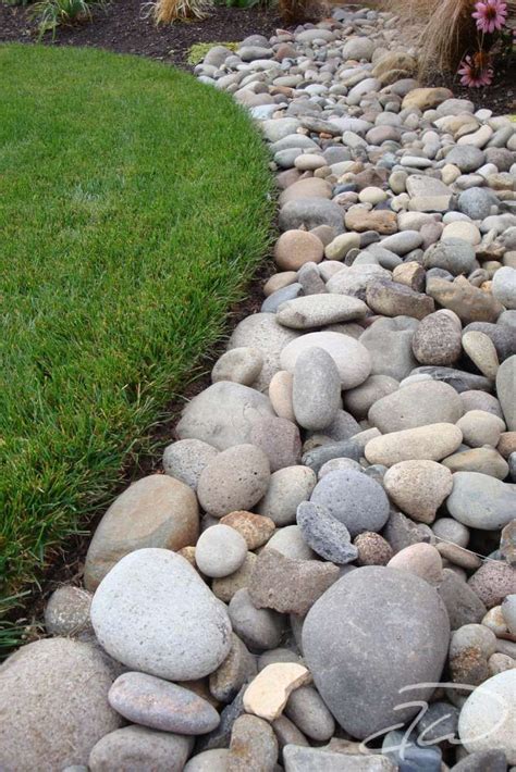 Outside Landscaping With Rocks River Rock Landscaping Decorative