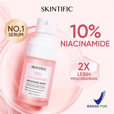 Jual Ready Stock Skintific Serum Niacinamide 10 Pencerah Kulit