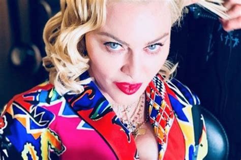 Madonna Lets Her Cleavage Reign Free In Plunging Robe Daily Star