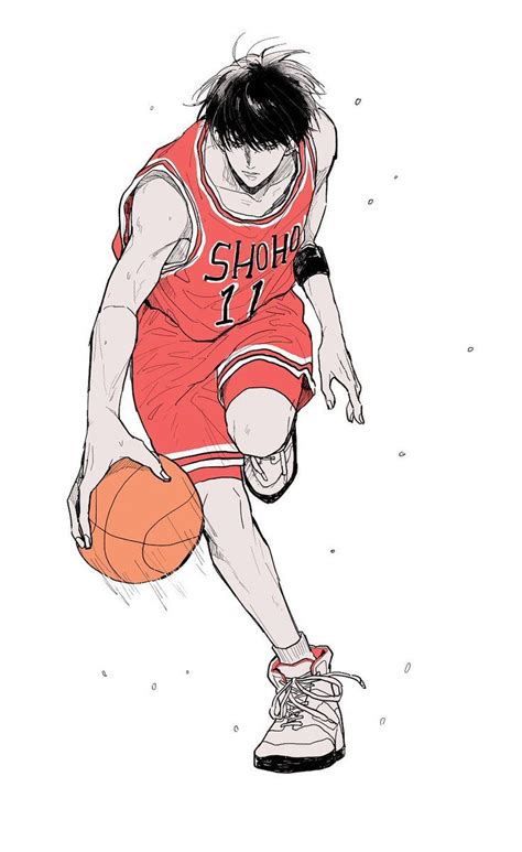 うた🍃アカウント移動 On Twitter In 2021 Slam Dunk Anime Basketball Drawings