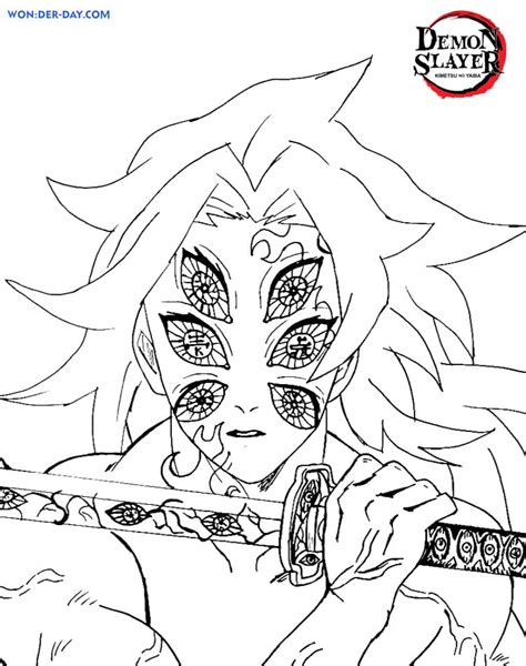Printable Coloring Demon Slayer Coloring Pages