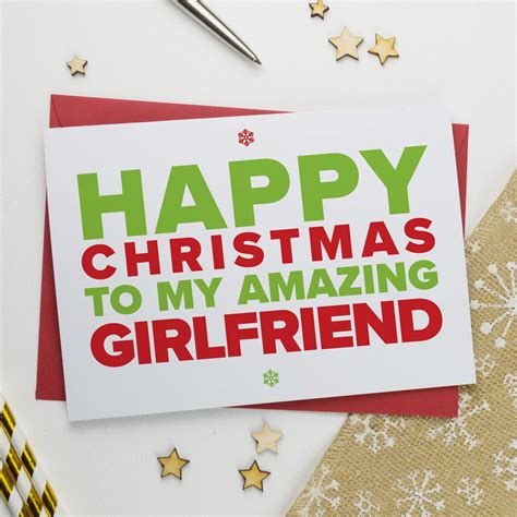 Christmas Card For An Amazing Girlfriend Aisforalphabet