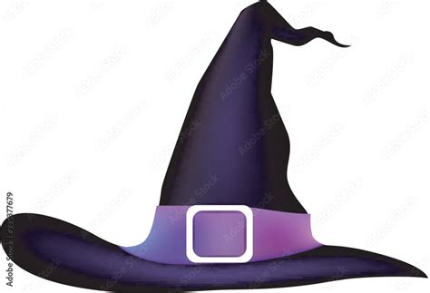 Cartoon Halloween Witch Hat Stock Vector Adobe Stock