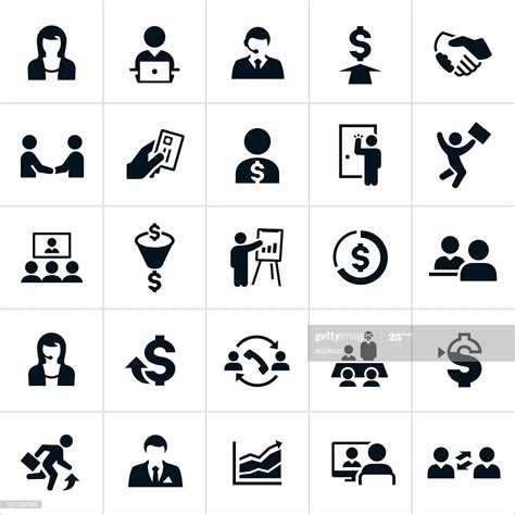 Icons Associated With The Sales Profession The Icons Include Sales