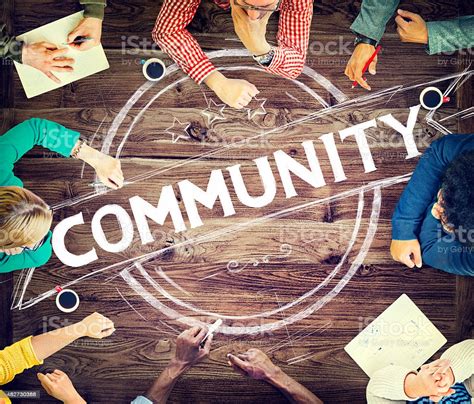 Community Citizen Diversity Connection Communication Concept Stock ...