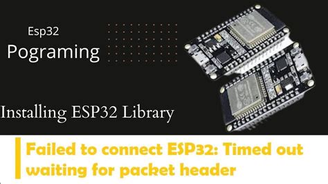 Esp32 Programming And Installing Library Youtube