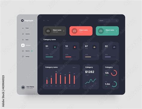Dashboard Design App Interface With Ui And Ux Elements Use Design For