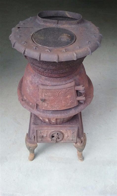 Antique Vintage Cast Iron Pot Belly Stove Antique Price Guide