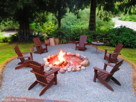 Fresh Fire Pit With Chairs Best Ideas Pits Modern Outdoor