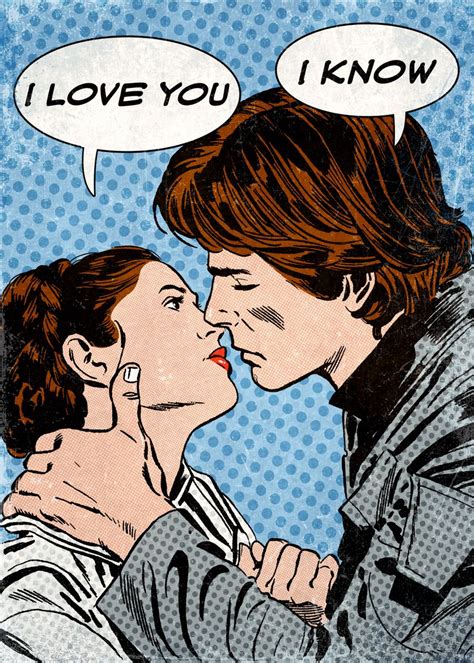 I Love You Poster Print By Star Wars Displate Star Wars Pop Art