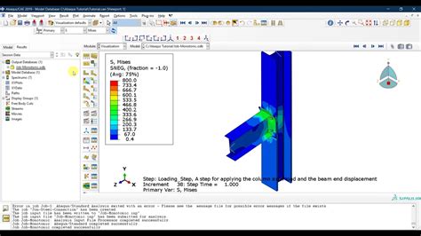 18 Abaqus Tutorial Visualization And Extracting Results In Abaqus