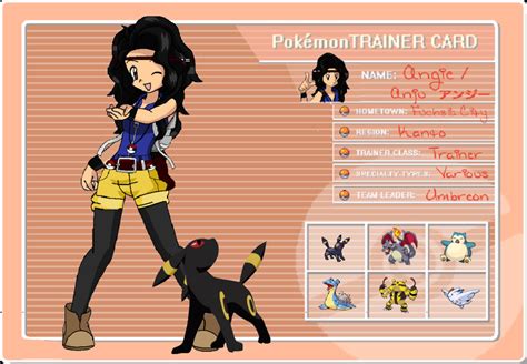 Pokemon Trainer Oc Angie Edit By ~waterflowergirl On Deviantart