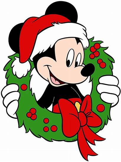 Christmas Clipart Mickey Mouse Clip Disney Wreath
