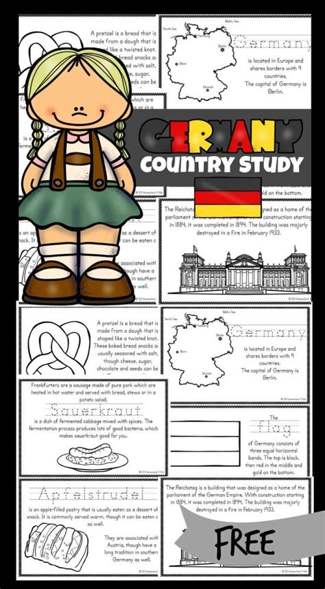 FREE Germany for Kids Printable Book | Germany for kids, Geography for