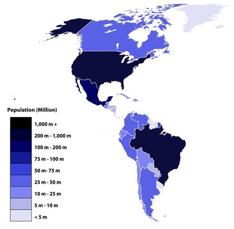 Población de los países de América 2019 Saber es práctico