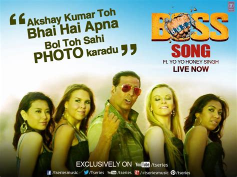 Boss Lyrics Honey Singh Feat Akshay Kumar Title Song ~ Sms Khajana