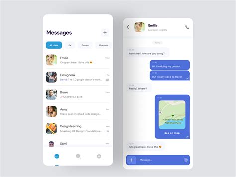 Telegram messenger redesign - UpLabs