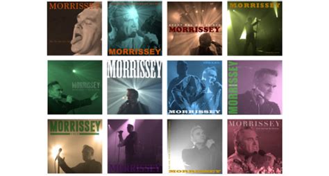 morrissey picture sleeve art one for each of the tracks on new album low in high school
