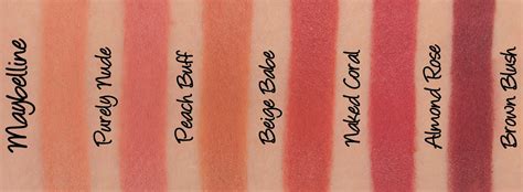 Maybelline Colorsensational Inti Matte Nudes Lipsticks Swatches