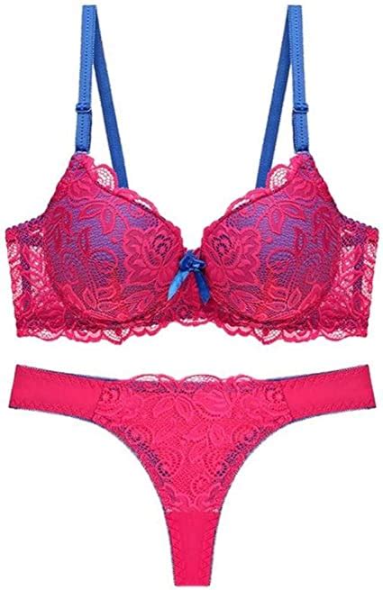 Oqqe New 2020 Sexy G String Women Bra Set Lace Thong Hollow Out