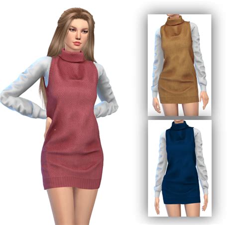Sweater Dress Custom Content You Need To Have Ts4 — Snootysims
