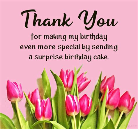 Thank You Messages For Birthday Surprise Best Quotationswishes