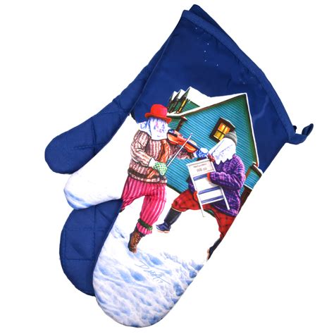 Two Oven Mitts Washboard Mummers 80565