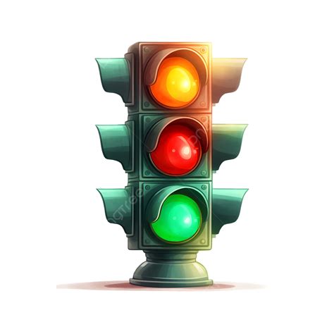 Traffic Light Green Illustration Traffic Light Transportation