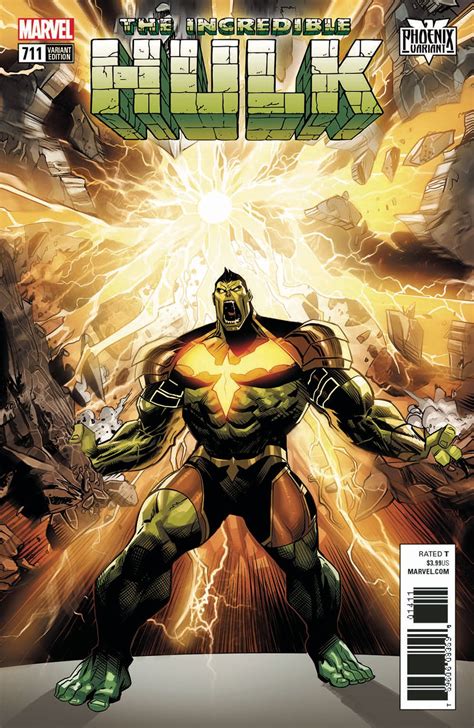 The Incredible Hulk 711 2017 Phoenix Variant Cover By Dan Mora