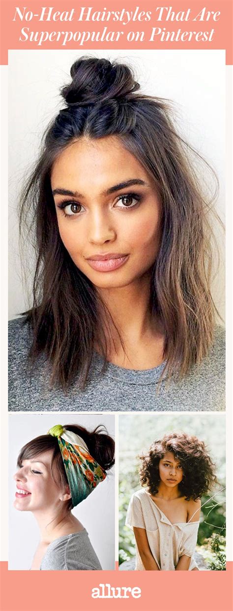 See more ideas about hair styles, long hair styles, hairstyle. No-Heat Hairstyles That Are Superpopular on Pinterest | Allure