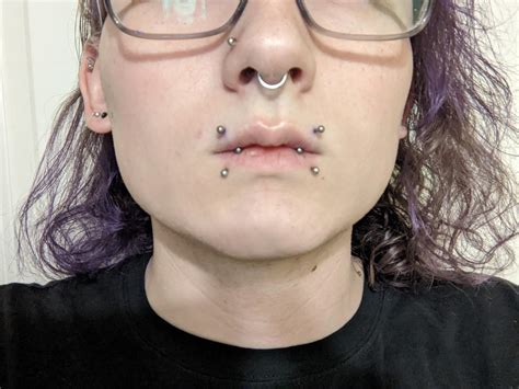 Lip Piercing Angel Bites