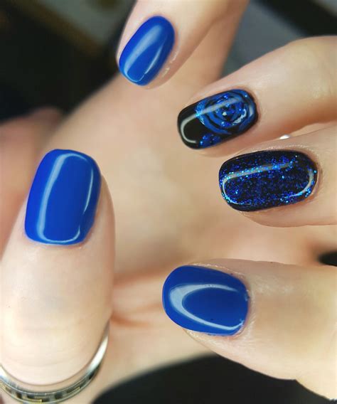 Download Cobalt Blue Gel Nail Design Background How To Apply Acrylic