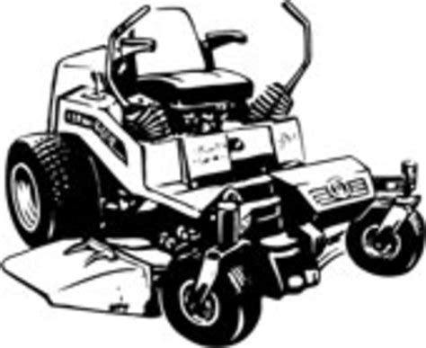 Zero Turn Mower Vector At Getdrawings Free Download