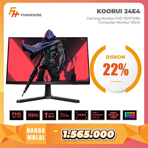 Jual Koorui E Inch Gaming Monitor Fhd Computer Monitor Hz Shopee Indonesia