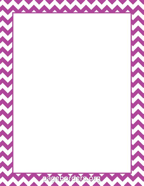 Purple Chevron Border Clip Art Page Border And Vector