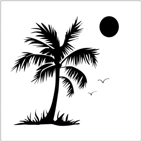 Palm Tree Stencil Printable Printable Word Searches