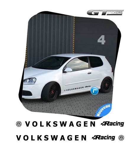 Stickers Vw Volkswagen Racing Gamme 3m Pro Gt Stickers