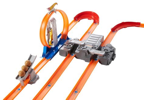 New Hot Wheels Track Builder Total Turbo Takeover Track Set Car Race
